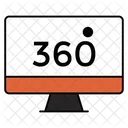 360-Grad-Bildschirm  Symbol