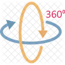 360 Grad Drehen Symbol