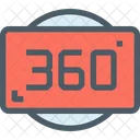 360-Grad-Video  Symbol