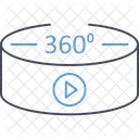 360 Grad 360 Grad App 360 Grad Sicht Symbol