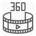 360-Grad-Video  Symbol