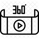 360-Grad-Videoansicht  Symbol
