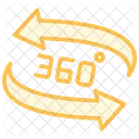 Degree Duotone Line Icon Icon