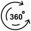 360 Rotate  Icon
