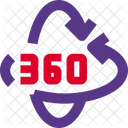 360 Rotation  Icon