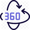 360 Rotation  Icon