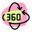 360 Rotation  Icon