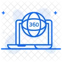 360 View Augmented Reality Ar Icon