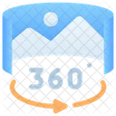 360 View View Rotate Icon