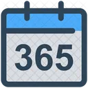 Kalender 365 Tage Symbol