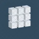 3 D Cubes Cube Icon