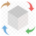 3 D Block Cubes Shapes Icon