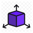 3 D Cube Box Icon