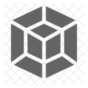 D Cube Model Icon