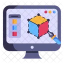 3d Design  Icon