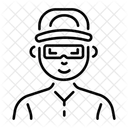 3 D Erlebnis Technologie Brille Symbol