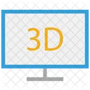 3D-Fernseher  Symbol