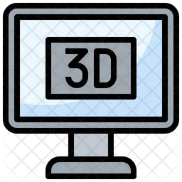 3D-Fernseher  Symbol