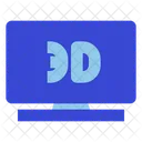 3D-Fernseher  Symbol