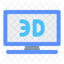 3D-Fernseher  Symbol