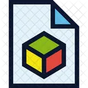 File Document 3 D Icon