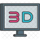 3 D Film Symbol