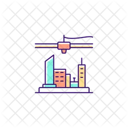 3D gedruckter Stadtplan  Symbol