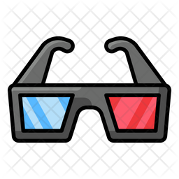 3d Glasses Icon Of Colored Outline Style Available In Svg Png Eps Ai Icon Fonts