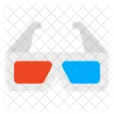 3 D Glasses Eyewear Goggles Icon