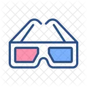 3D goggles  Icon