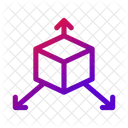 3 D Block Cube Icon