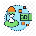 3 D Jugabilidad Realidad Icon