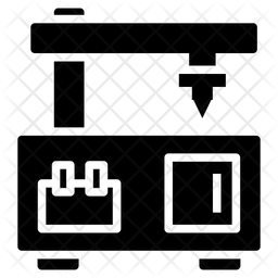 3d Laser Machine Icon