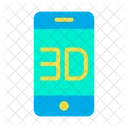 D Mobile Phone Icon