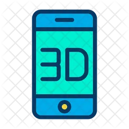 3D Mobile  Icon