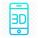 D Mobile Phone Icon