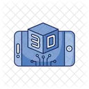 3D Mobile Technology  Icon
