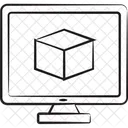 Augmented Reality Cube Futuristic Icon