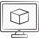 Augmented Reality Cube Futuristic Icon