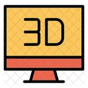 3D Monitor  Icon