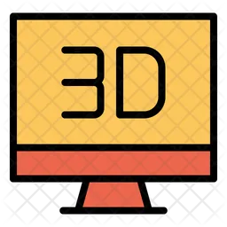 3D Monitor  Icon