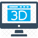 3d monitor  Icon