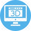 3d monitor  Icon