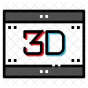 3 D Cinema Video Icon