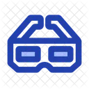 3d movie glasses icons  Icon