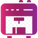 3 D Printer Printing Icon