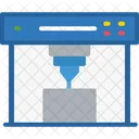 3 D Printer Printing Icon