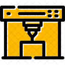 3 D Printer Printing Icon