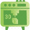 3 D Printer Additive Manufacturing Print Icon