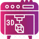3 D Printer Additive Manufacturing Print Symbol